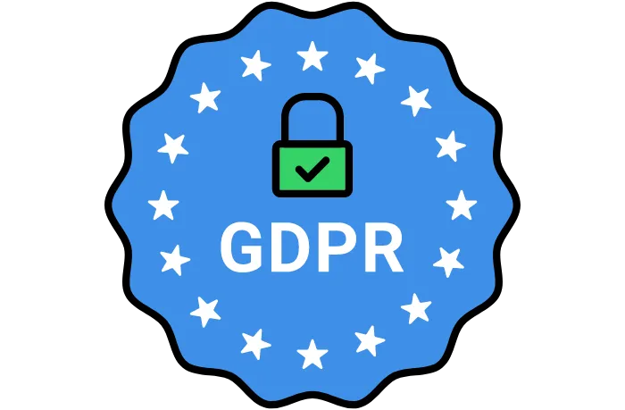 Illustration symbolizing robust cloud security and data protection with a shield icon