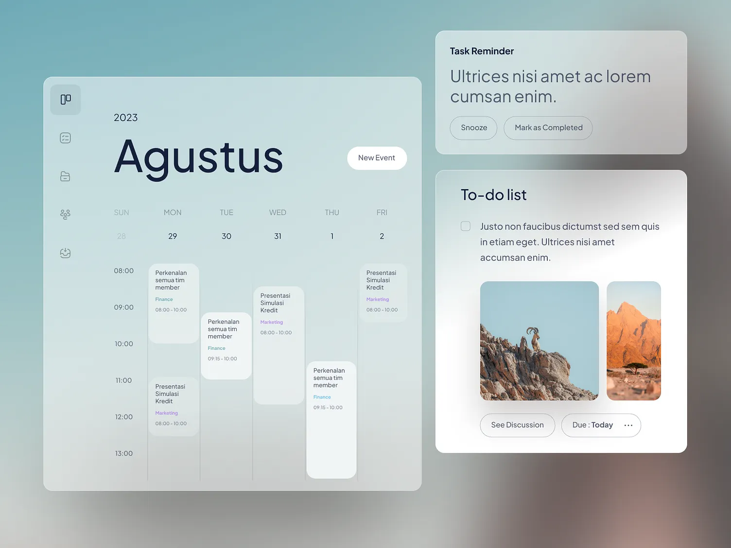 Tasks Baby Time Tracking and Timesheet Interface