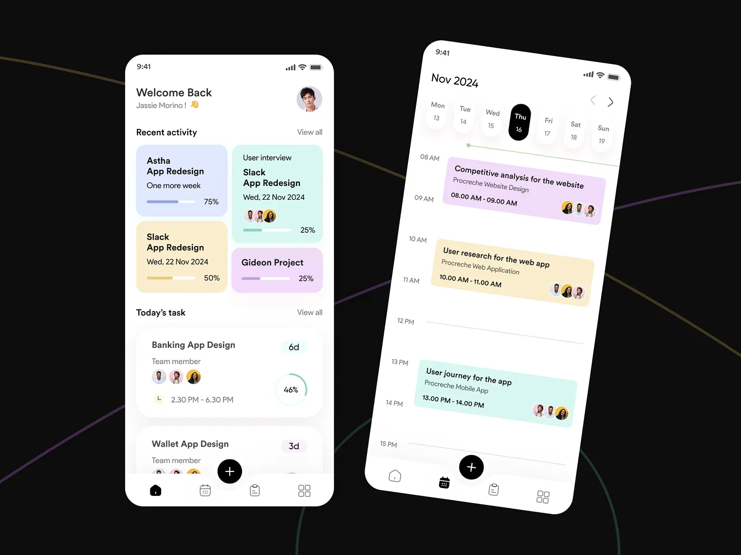 Tasks Baby Interface for Accessing Critical Project Information