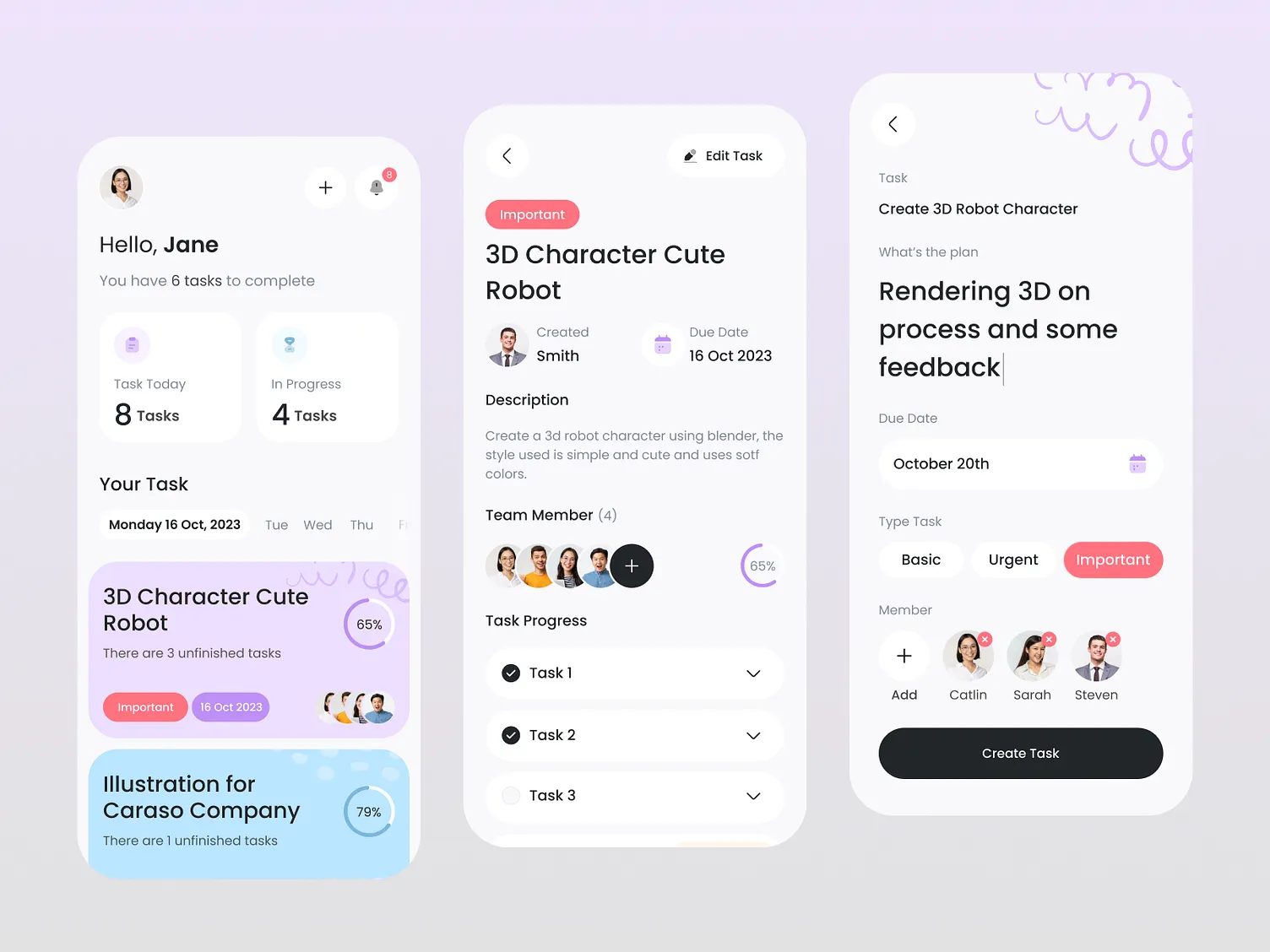 Tasks Baby Task Creation and Assignment Interface